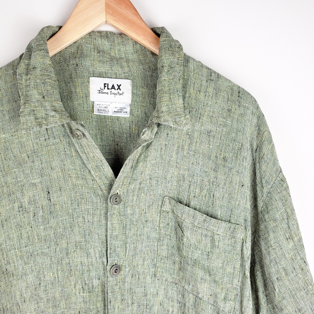 FLAX Jeanne Engelhart Linen Short Sleeve Tunic